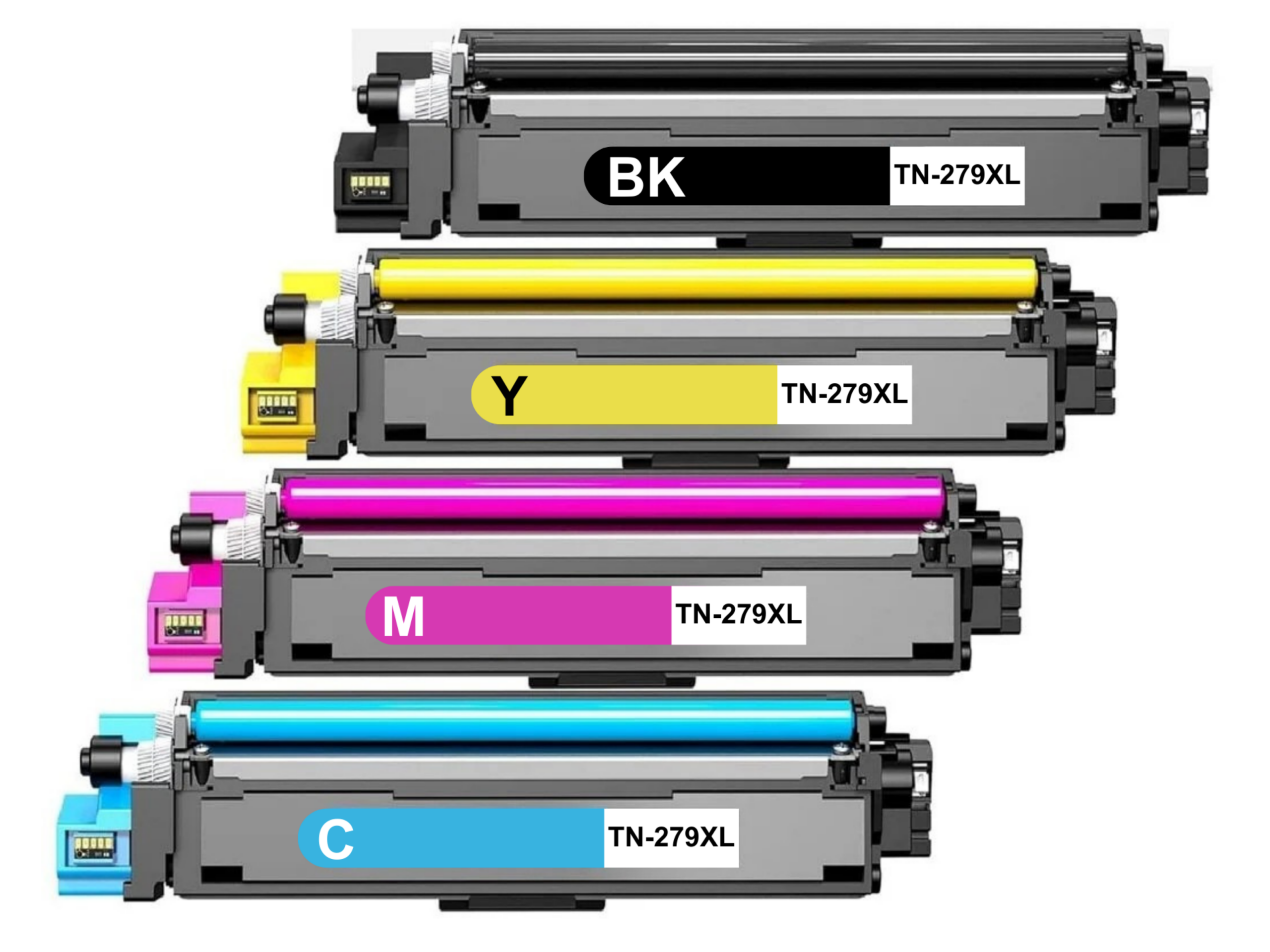Brother TN279XL Muadil Toner 4 Renk Çipli HL-L3280CDW DCP-L3560CDW MFC-L3720CDW Uyumlu